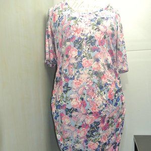 Motherhood Maternity Dress Bodycon Ruched Medium Rayon Spandex Stretchy Soft